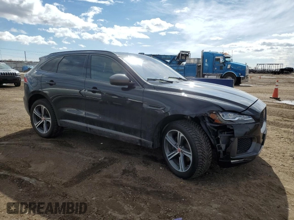 2020 Jaguar F-Pace with VIN SADCX2GX5LA625309, listed as a Copart auction lot 47579175 with 30,898 mi miles and Salvage title. Bid and sale history available at DreamBid. Image 4.