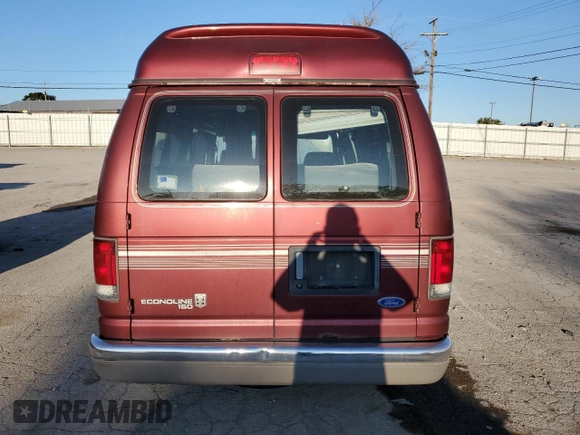 1995 Ford Econoline Cargo with VIN 1FDEE14H4SHB66776, listed as a Copart auction lot 76501244 with 126,673 mi miles and Salvage Title. Bid and sale history available at DreamBid. Image 6.