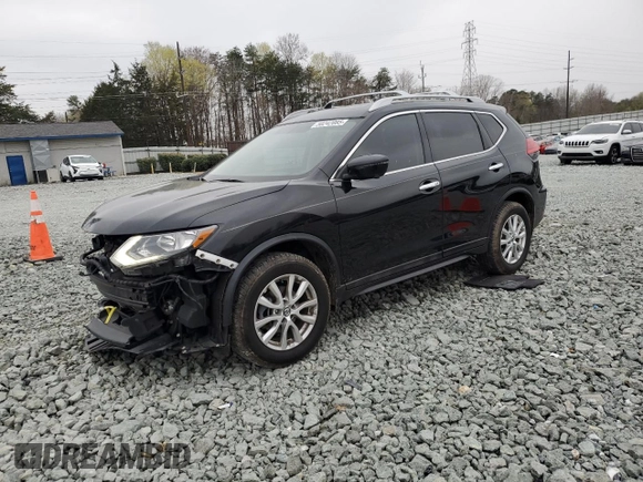 2017 Nissan Rogue S with VIN 5N1AT2MV5HC747418, listed as a Copart auction lot 50242085 with 95,976 mi miles and Salvage Title. Bid and sale history available at carsss.com. Image 1.