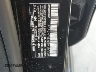 2018 Mercedes-Benz E 300 with VIN WDDZF4JB9JA374959, listed as a Copart auction lot 54957505 with 31,762 mi miles and Clean Title. Bid and sale history available at DreamBid. Image 12.