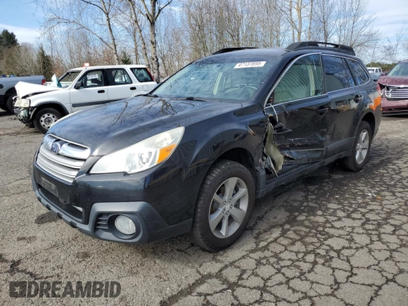 2013 Subaru Outback Premium with VIN 4S4BRBCC4D3277587, listed as a Copart auction lot 47137695 with 153,154 mi miles and Salvage title. Bid and sale history available at DreamBid. Image 1.