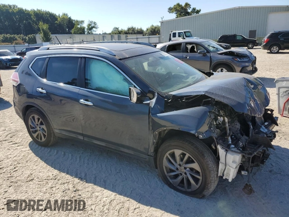 2016 Nissan Rogue SL with VIN 5N1AT2MV6GC759950, listed as a Copart auction lot 70302714 with Not Provided miles and Salvage Title. Bid and sale history available at DreamBid. Image 4.