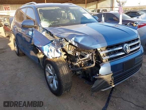 2019 Volkswagen Atlas SE z VIN 1V2WR2CA8KC532337, wystawiony jako IAAI lot #41771769 z przebiegiem 97 301 mil mil oraz . Historia ofert i sprzedaży dostępna na DreamBid. Obrazek 1.