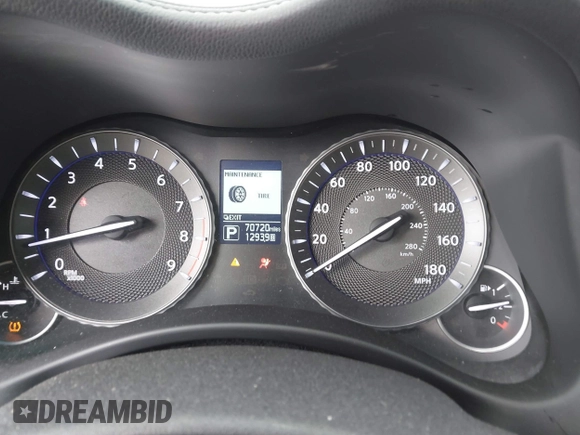 2018 Infiniti Q70 Luxe with VIN JN1BY1AR4JM220503, listed as a IAAI auction lot 42208973 with 70,720 mi miles and . Bid and sale history available at DreamBid. Image 7.