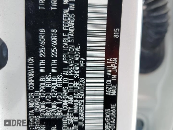 2020 Lexus NX 300 z VIN JTJGARBZ5L5010328, wystawiony jako Copart lot #58437605 z przebiegiem 67 752 mil mil oraz Szkoda całkowita • Salvage title. Historia ofert i sprzedaży dostępna na DreamBid. Obrazek 13.
