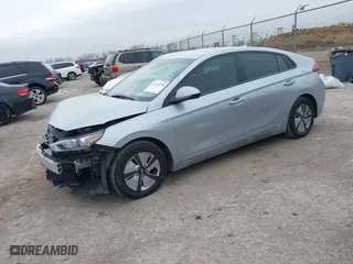2022 Hyundai Ioniq Hybrid Blue with VIN KMHC65LCXNU266510, listed as a IAAI auction lot 41435358 with 82,463 mi miles. Bid and sale history available at carsss.com. Image 18.