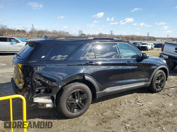 2020 Ford Explorer XLT with VIN 1FMSK8DH4LGD13836, listed as a Copart auction lot 45087505 with 79,251 mi miles and Salvage Title. Bid and sale history available at carsss.com. Image 3.