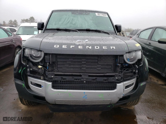 2022 Land Rover Defender S with VIN SALEJ7RX9N2087686, listed as a Copart auction lot 48174655 with 61,484 mi miles and Salvage Title. Bid and sale history available at carsss.com. Image 5.