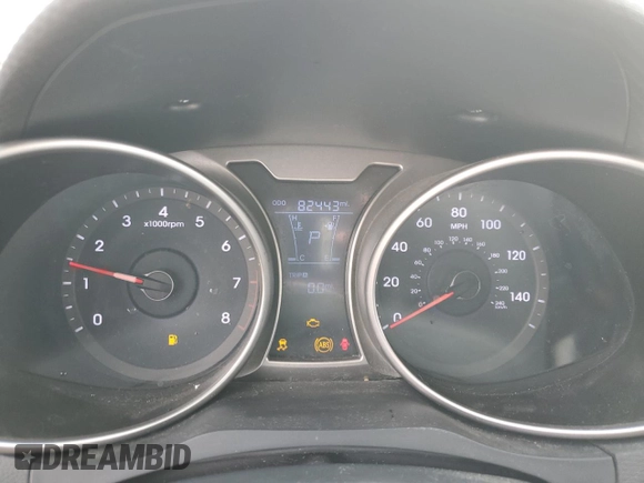 2012 Hyundai Veloster w/Black Int with VIN KMHTC6AD1CU054618, listed as a Copart auction lot 54015373 with 82,443 mi miles and Salvage title. Bid and sale history available at DreamBid. Image 9.