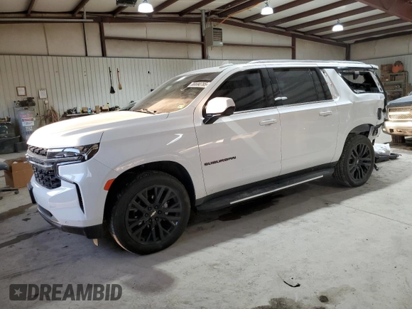 2023 Chevrolet Suburban LS with VIN 1GNSKBKD5PR396230, listed as a Copart auction lot 88690785 with 23,725 mi miles and Salvage title. Bid and sale history available at DreamBid. Image 1.