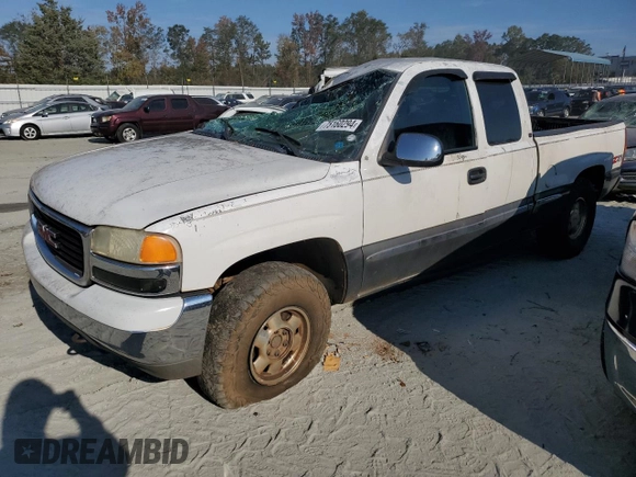 2000 GMC New Sierra 1500 SLE with VIN 2GTEK19T9Y1395430, listed as a Copart auction lot 75160294 with 0 mi miles and Salvage Title. Bid and sale history available at carsss.com. Image 1.