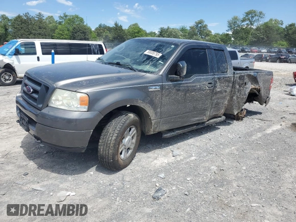 2005 Ford F-150 STX с VIN 1FTRX14W15FB67981, выставлен на аукционе Copart как лот 58006795 с пробегом 122 627 миль миль и Чистый • Clean title. История ставок и продаж доступна на DreamBid. Изображение 1.