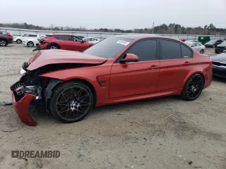 2017 BMW M3 with VIN WBS8M9C54H5G83463, listed as a Copart auction lot 44850405 with 44,512 mi miles and Salvage Title. Bid and sale history available at carsss.com. Image 1.