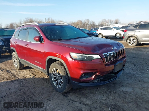 2019 Jeep Cherokee Latitude Plus with VIN 1C4PJMLB9KD410730, listed as a IAAI auction lot 41762344 with 82,097 mi miles and . Bid and sale history available at carsss.com. Image 1.