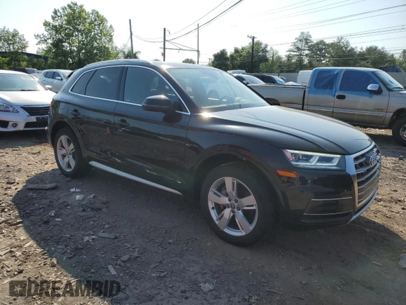 2018 Audi Q5 Premium Plus with VIN WA1BNAFY5J2241274, listed as a Copart auction lot 59500275 with 37,303 mi miles and Salvage title. Bid and sale history available at DreamBid. Image 4.