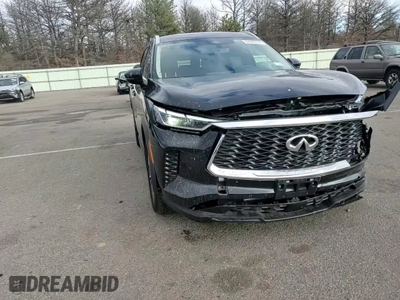 2025 Infiniti QX60 Luxe with VIN 5N1AL1FS4SC331767, listed as a Copart auction lot 82446074 with 457 mi miles and Salvage title. Bid and sale history available at DreamBid. Image 12.