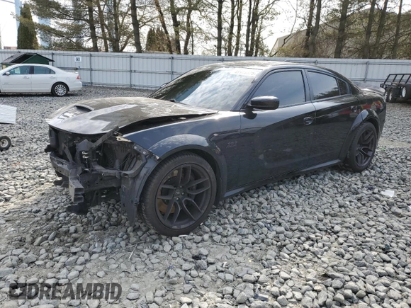 2021 Dodge Charger Scat Pack Widebody with VIN 2C3CDXGJXMH500777, listed as a Copart auction lot 48918325 with 35,706 mi miles and Salvage Title. Bid and sale history available at carsss.com. Image 1.