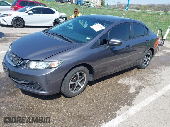 2015 Honda Civic Sedan SE with VIN 19XFB2F78FE224203, listed as a IAAI auction lot 41963091 with 94,200 mi miles. Bid and sale history available at carsss.com. Image 17.