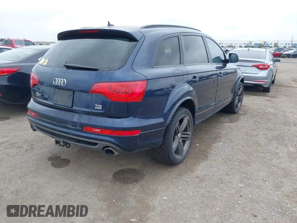 2013 Audi Q7 3.0L TDI Prestige with VIN WA1WMBFE2DD006596, listed as a IAAI auction lot 41879103 with 118,956 mi miles. Bid and sale history available at carsss.com. Image 4.