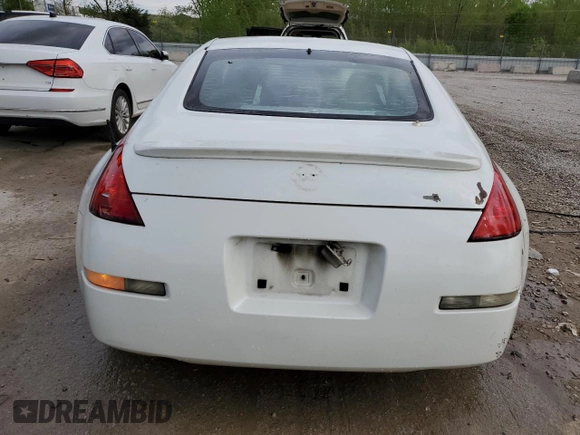 2003 Nissan 350Z Touring z VIN JN1AZ34E43T012305, wystawiony jako Copart lot #53831675 z przebiegiem 201 095 mil mil oraz Nie do naprawy • Non repairable. Historia ofert i sprzedaży dostępna na DreamBid. Obrazek 6.