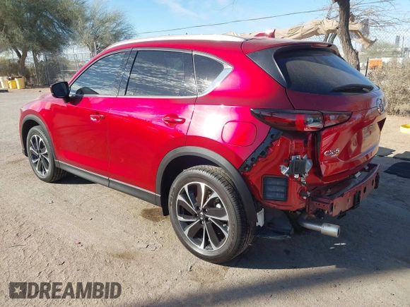 2023 Mazda CX-5 2.5 S Premium Package with VIN JM3KFBDM2P0111876, listed as a IAAI auction lot 41611069 with 6,240 mi miles. Bid and sale history available at carsss.com. Image 3.
