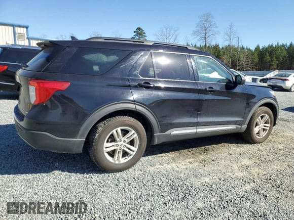 2020 Ford Explorer XLT with VIN 1FMSK8DH1LGC25701, listed as a Copart auction lot 49685105 with 88,379 mi miles and Salvage Title. Bid and sale history available at DreamBid. Image 3.