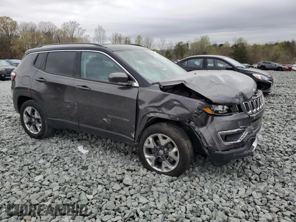 2018 Jeep Compass Limited with VIN 3C4NJDCB7JT266255, listed as a Copart auction lot 51642485 with 0 mi miles and Salvage Title. Bid and sale history available at carsss.com. Image 4.