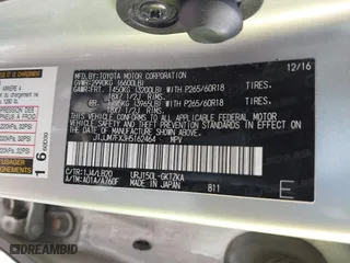 2017 Lexus GX with VIN JTJJM7FX3H5162464, listed as a IAAI auction lot 41774599 with 98,097 mi miles. Bid and sale history available at carsss.com. Image 9.