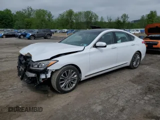2016 Hyundai Genesis 3.8L z VIN KMHGN4JE9GU142234, wystawiony jako Copart lot #55795145 z przebiegiem 56 791 mil mil oraz Szkody całkowita. Historia ofert i sprzedaży dostępna na DreamBid. Obrazek 1.