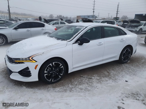 2022 Kia K5 GT-Line with VIN 5XXG64J26NG166372, listed as a Copart auction lot 41685865 with 25,798 mi miles and Salvage Title. Bid and sale history available at carsss.com. Image 1.