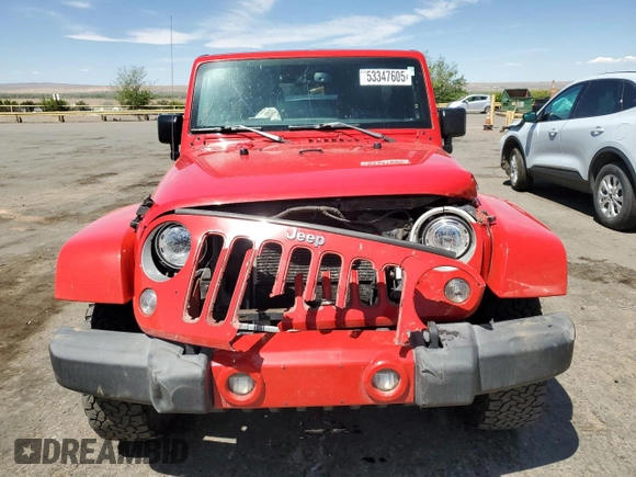 2018 Jeep Wrangler Unlimited Sahara with VIN 1C4HJWEG0JL923216, listed as a Copart auction lot 53347605 with 129,843 mi miles and Salvage title. Bid and sale history available at DreamBid. Image 5.