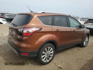 2017 Ford Escape Titanium with VIN 1FMCU0JD4HUC85921, listed as a Copart auction lot 51490945 with 90,093 mi miles and Salvage Title. Bid and sale history available at carsss.com. Image 3.