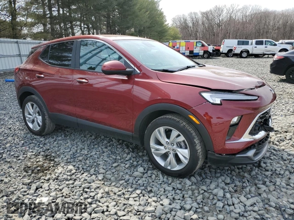 2024 Buick Encore GX Preferred with VIN KL4AMBS27RB011236, listed as a Copart auction lot 48863745 with 7,054 mi miles and Salvage title. Bid and sale history available at DreamBid. Image 4.