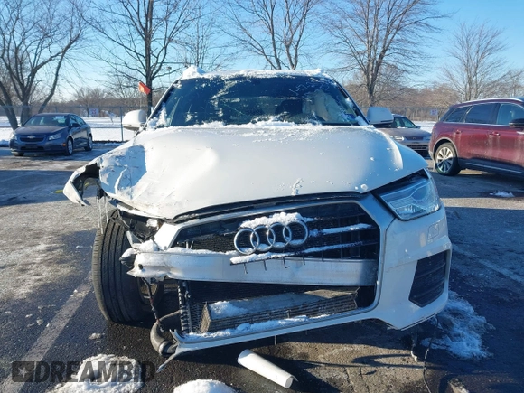 2017 Audi Q3 Premium with VIN WA1ECCFS9HR017842, listed as a IAAI auction lot 41400330 with 106,884 mi miles. Bid and sale history available at carsss.com. Image 6.