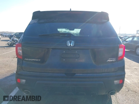 2021 Honda Passport Sport with VIN 5FNYF8H25MB030432, listed as a IAAI auction lot 41184469 with 44,315 mi miles and . Bid and sale history available at DreamBid. Image 16.