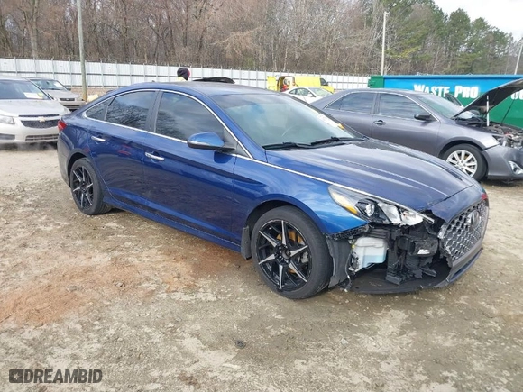 2019 Hyundai Sonata Sport with VIN 5NPE34AF3KH766494, listed as a IAAI auction lot 41677608 with 199,195 mi miles. Bid and sale history available at carsss.com. Image 1.