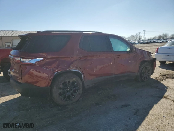 2019 Chevrolet Traverse RS with VIN 1GNERJKWXKJ287807, listed as a Copart auction lot 48054915 with 69,250 mi miles and Salvage Title. Bid and sale history available at carsss.com. Image 3.