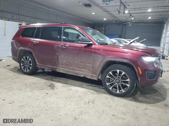 2021 Jeep Grand Cherokee L Overland with VIN 1C4RJKDG5M8189307, listed as a Copart auction lot 88709225 with 110,951 mi miles and Salvage Title. Bid and sale history available at carsss.com. Image 4.