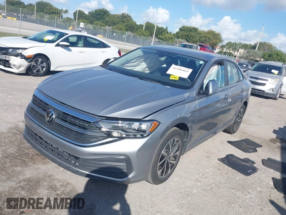 2023 Volkswagen Jetta S with VIN 3VW4M7BUXPM047961, listed as a IAAI auction lot 41586064 with 36,986 mi miles and . Bid and sale history available at DreamBid. Image 17.