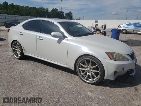 2011 Lexus IS 250 with VIN JTHBF5C24B5146844, listed as a Copart auction lot 62101595 with 161,483 mi miles and Salvage title. Bid and sale history available at DreamBid. Image 4.