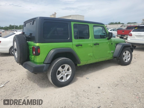 2020 Jeep Wrangler Unlimited Sport S с VIN 1C4HJXDN2LW113951, выставлен на аукционе Copart как лот 58082405 с пробегом 122 591 миль миль и Списание • Salvage title. История ставок и продаж доступна на DreamBid. Изображение 3.