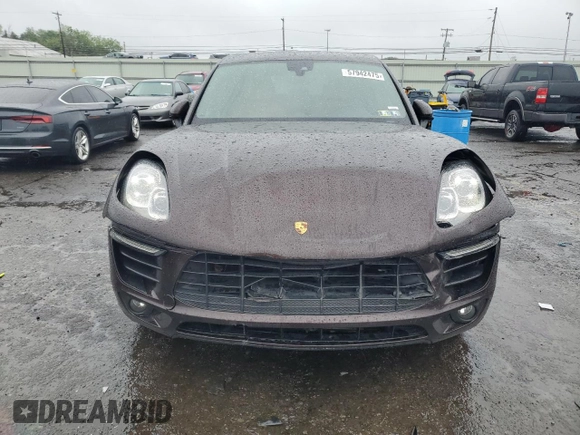 2017 Porsche Macan S z VIN WP1AB2A50HLB16148, wystawiony jako Copart lot #57942475 z przebiegiem 86 547 mil mil oraz Szkody całkowita. Historia ofert i sprzedaży dostępna na DreamBid. Obrazek 5.