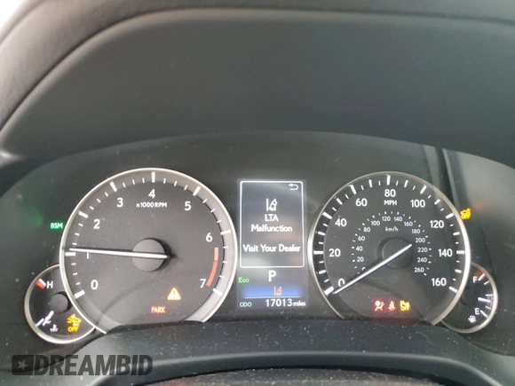 2021 Lexus RX 350 with VIN JTJHZMDA7M2051652, listed as a Copart auction lot 57218985 with 17,013 mi miles and Salvage title. Bid and sale history available at DreamBid. Image 9.