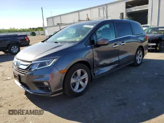 2019 Honda Odyssey EX z VIN 5FNRL6H52KB122784, wystawiony jako Copart lot #55942505 z przebiegiem 103 626 mil mil oraz Szkoda całkowita • Salvage title. Historia ofert i sprzedaży dostępna na DreamBid. Obrazek 1.