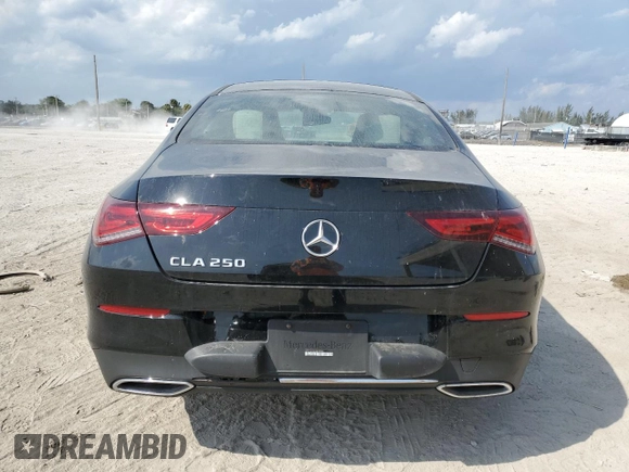 2020 Mercedes-Benz CLA 250 with VIN WDD5J4GB4LN073595, listed as a Copart auction lot 47423514 with 6,083 mi miles and . Bid and sale history available at DreamBid. Image 6.