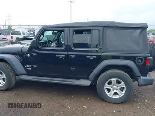 2018 Jeep Wrangler Unlimited Sport S with VIN 1C4HJXDG3JW150232, listed as a IAAI auction lot 42379385 with 60,679 mi miles and . Bid and sale history available at DreamBid. Image 14.