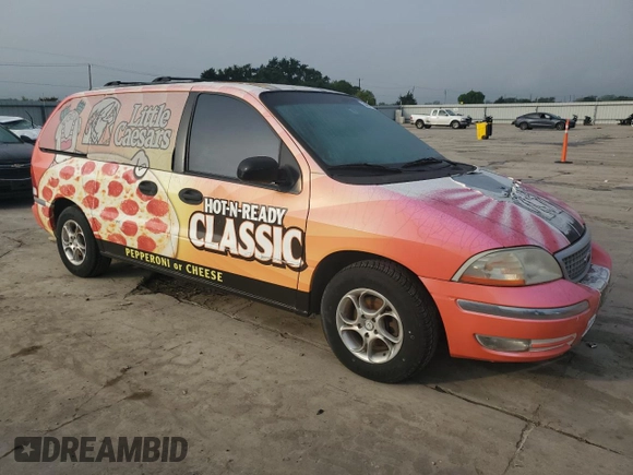 2001 Ford Windstar Wagon LX with VIN 2FMZA51481BB31580, listed as a Copart auction lot 54871145 with 122,358 mi miles and Clean Title. Bid and sale history available at carsss.com. Image 4.