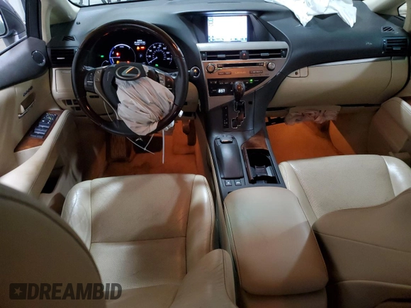 2013 Lexus RX 450h with VIN JTJBC1BA1D2063613, listed as a Copart auction lot 61199895 with 140,817 mi miles and Salvage title. Bid and sale history available at DreamBid. Image 8.