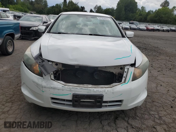 2009 Honda Accord LX-P with VIN 1HGCP26499A017578, listed as a Copart auction lot 57763655 with 180,282 mi miles and Salvage title. Bid and sale history available at DreamBid. Image 5.