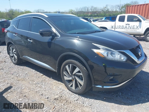 2017 Nissan Murano SL with VIN 5N1AZ2MH3HN111903, listed as a IAAI auction lot 41984282 with 100,514 mi miles and . Bid and sale history available at carsss.com. Image 1.